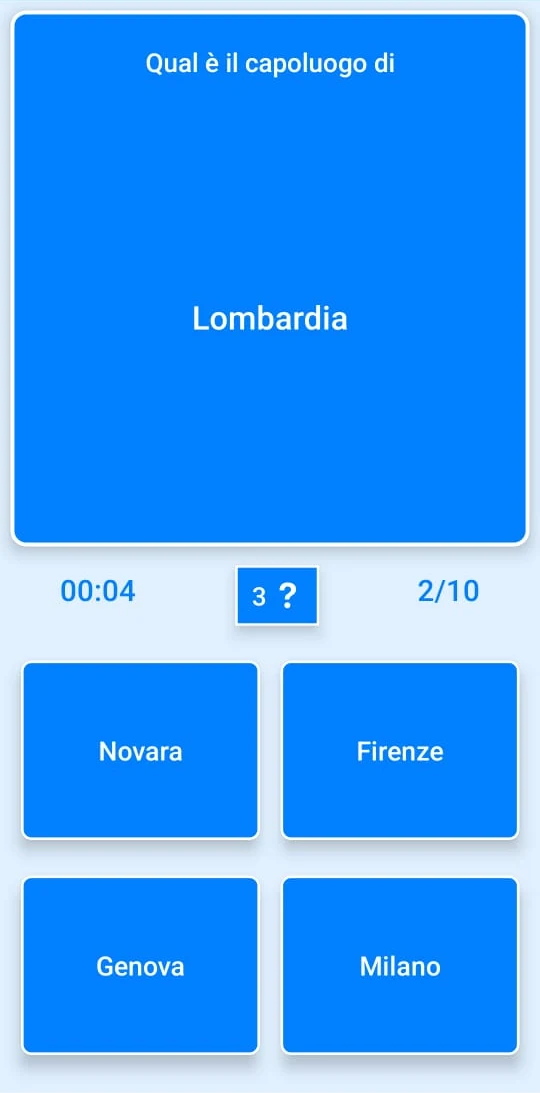 Quiz Geografia Italia screenshot
